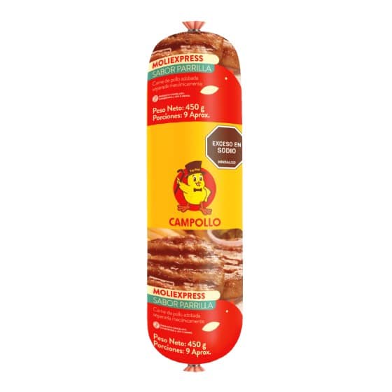 Carne molida de pollo sabor parrilla de 450 gr