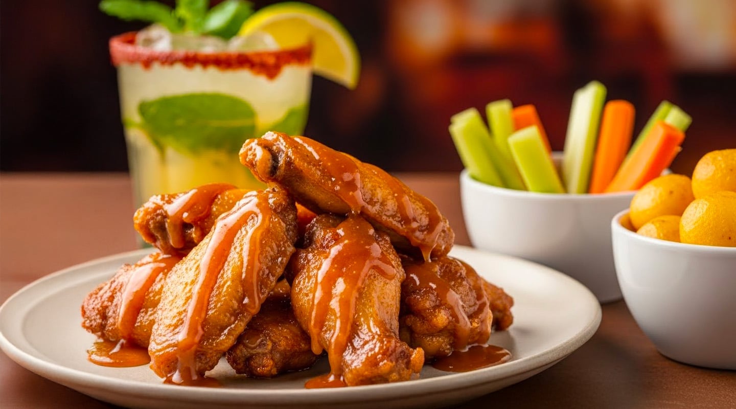 Receta de alitas de pollo en salsa de ron