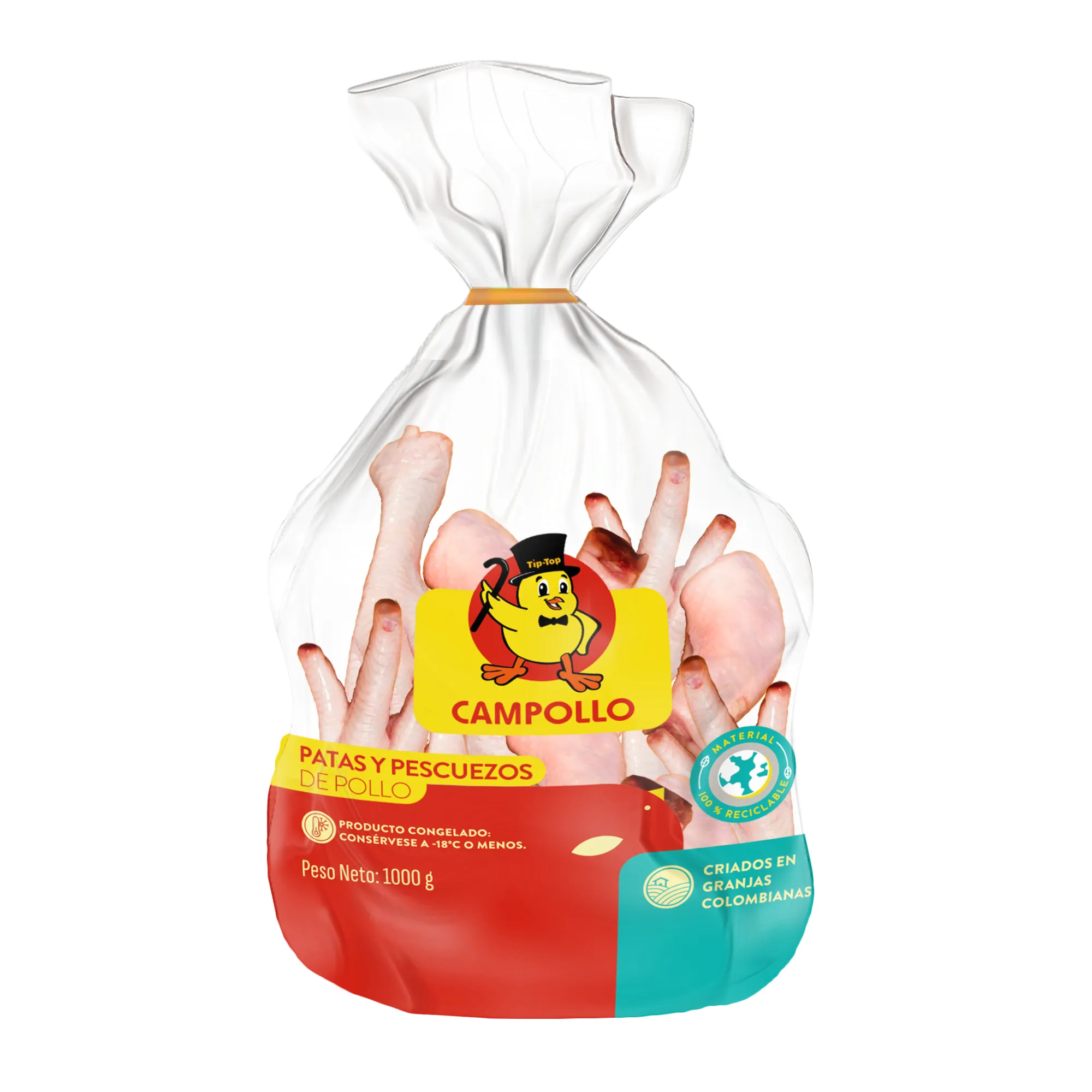 Bolsa de patas y pescuezo de Campollo