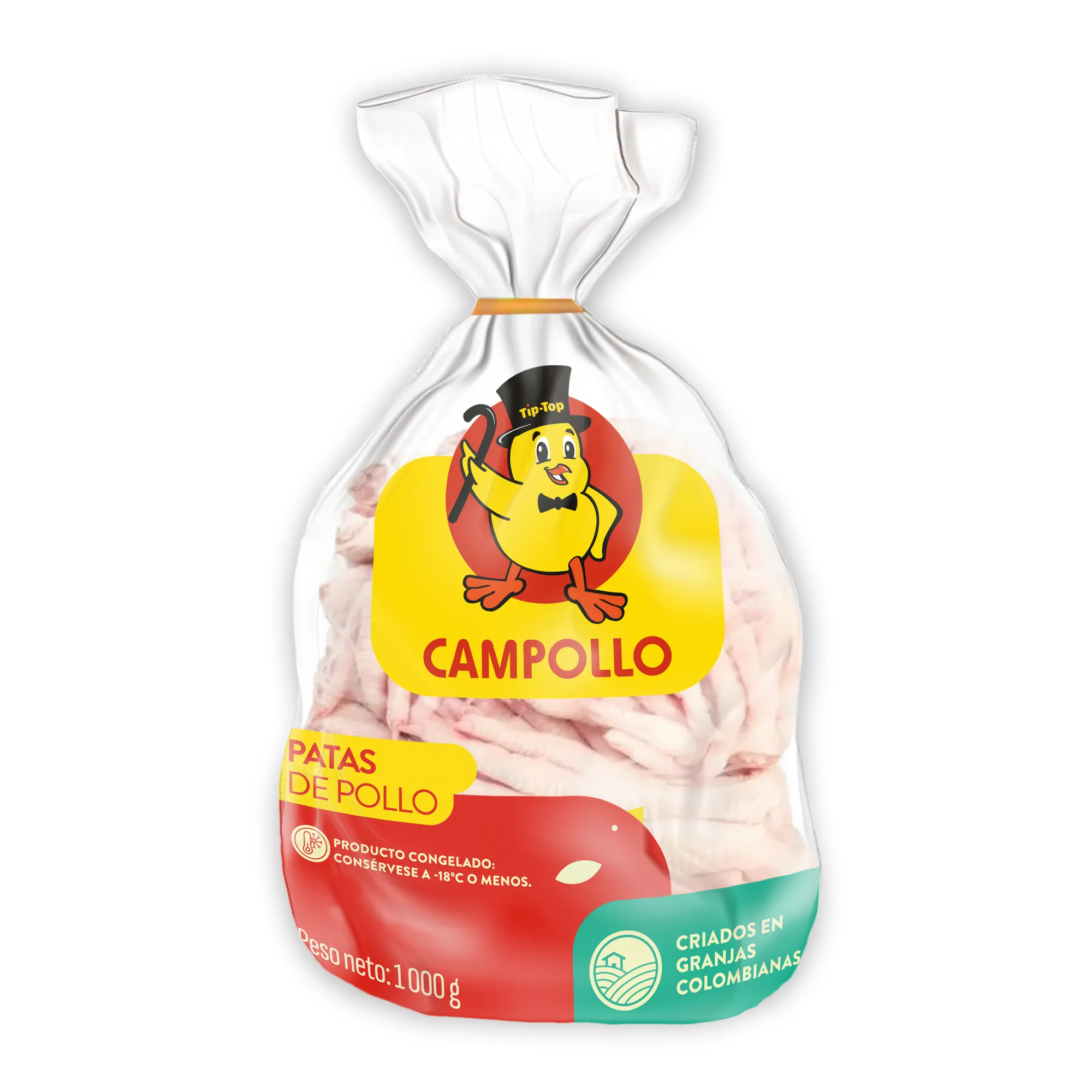 Bolsa de patas de Campollo